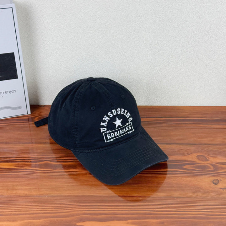 Men's Distressed Vintage Style Baseball Cap Bowlift