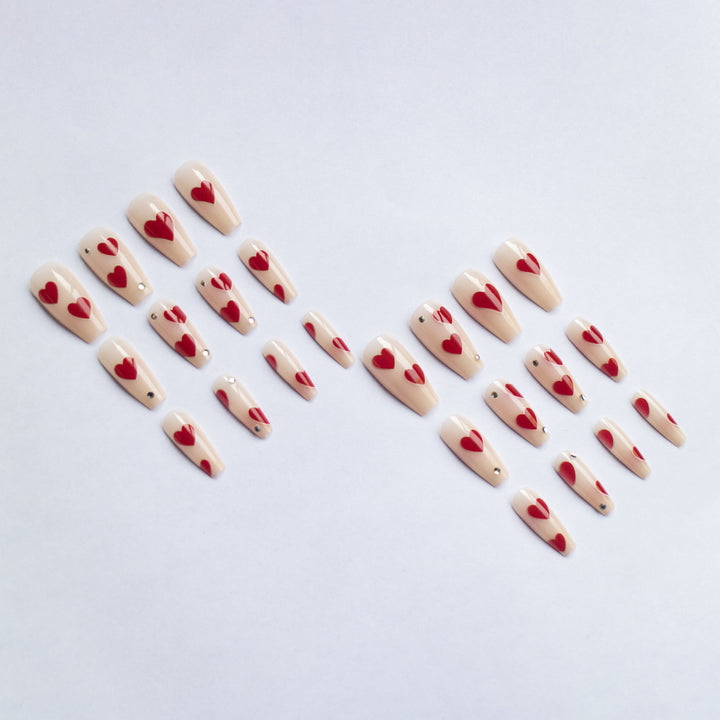 Heart-Patterned Gel Nail Art Kit