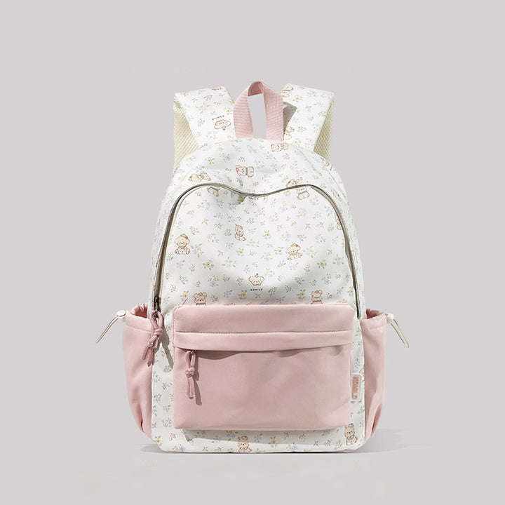 Playful Character Print Backpack Bowlift
