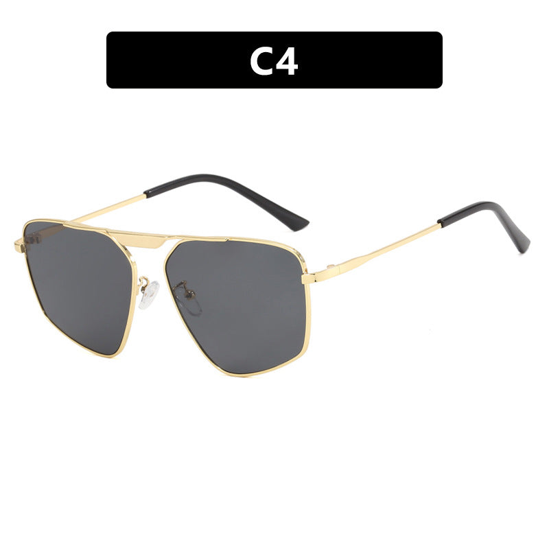 Women's sunglasses in a modern, geometric design with a sturdy metal frame Bowlift