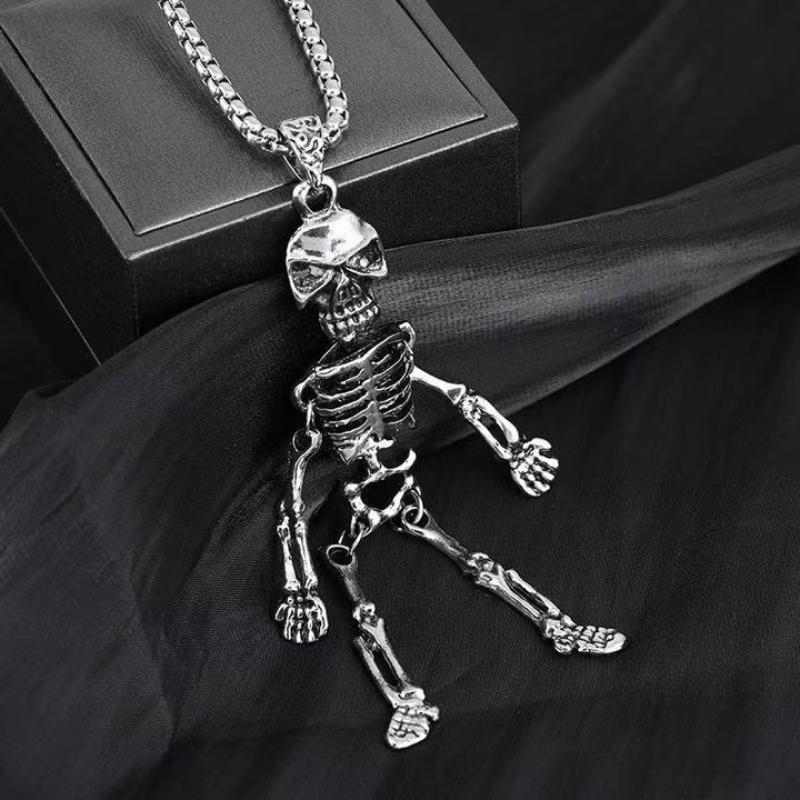 Skeleton Pendant Necklace Bowlift