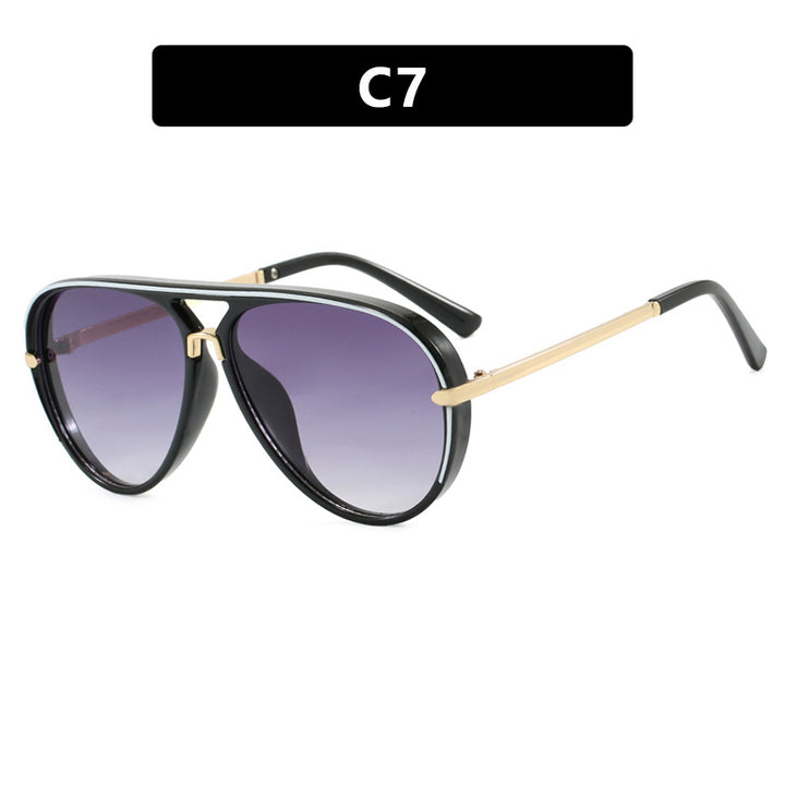 Women's fashion pilot sunglasses with elegant metal accents Bowlift