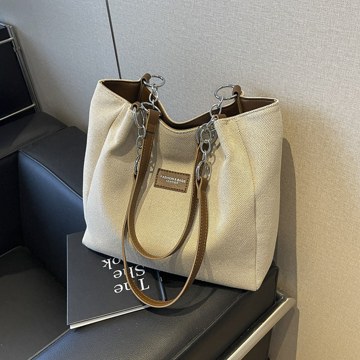 Chic Textured Shoulder Bag Bowlift