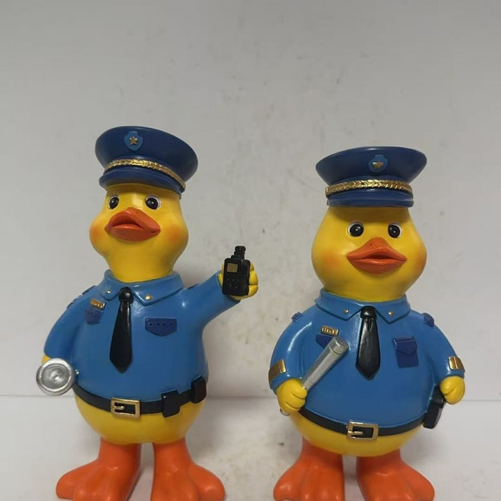 Funny police duck figure Bowlift