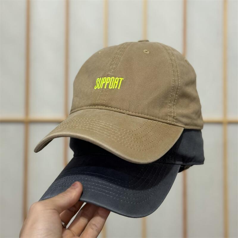 Men's Supportive Embroidered Cotton Baseball Cap Bowlift