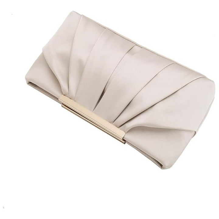 Elegant Clutch with Refined Pleat Details Bowlift