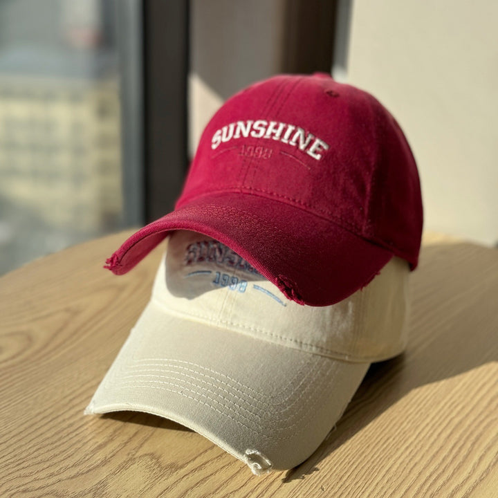 Women's Casual Distressed Baseball Cap Bowlift