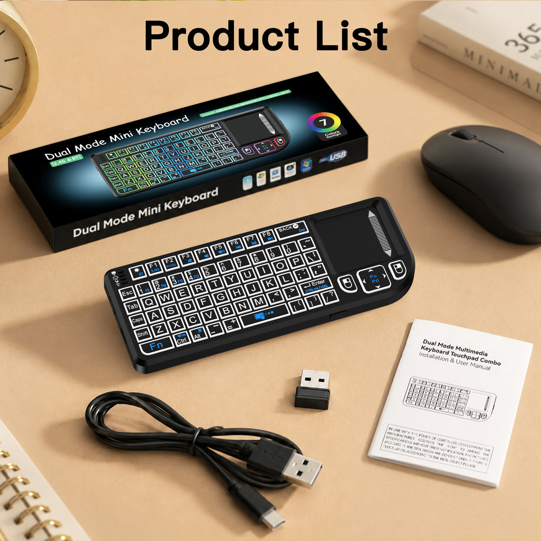 Portable Touchpad Mini Keyboard Bowlift