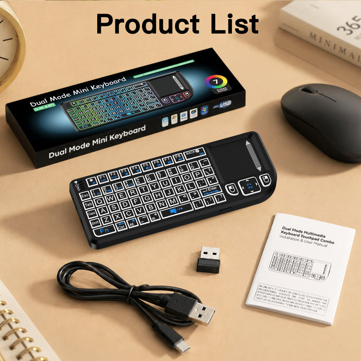 Portable Touchpad Mini Keyboard Bowlift