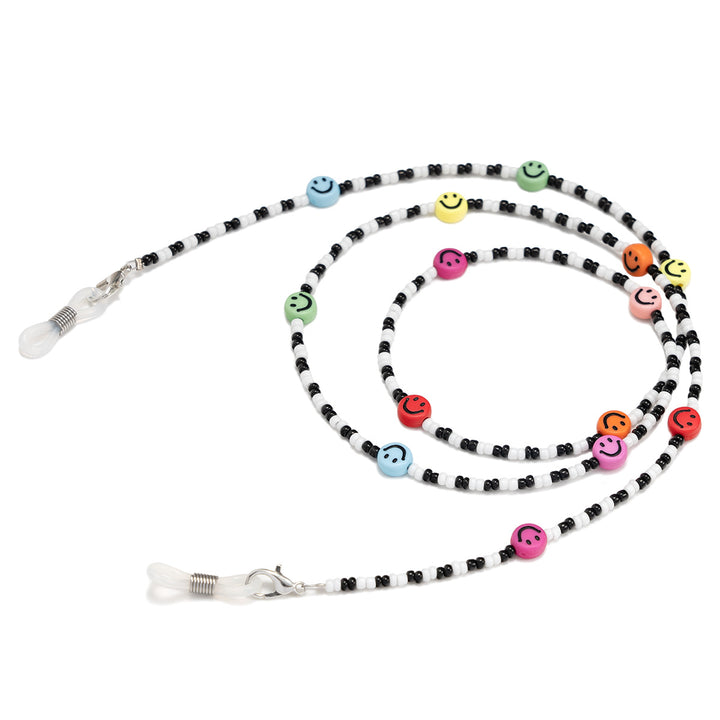 Colorful Smiley Beaded Eyewear Chain Bowlift