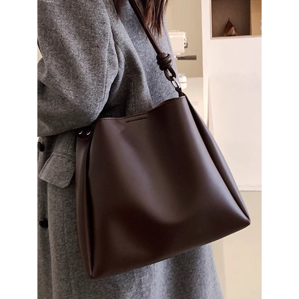Premium Leather Slouchy Tote Bowlift