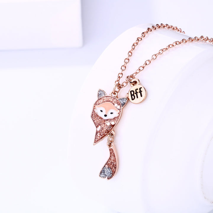 Best Friends Fox Pendant Necklace Bowlift