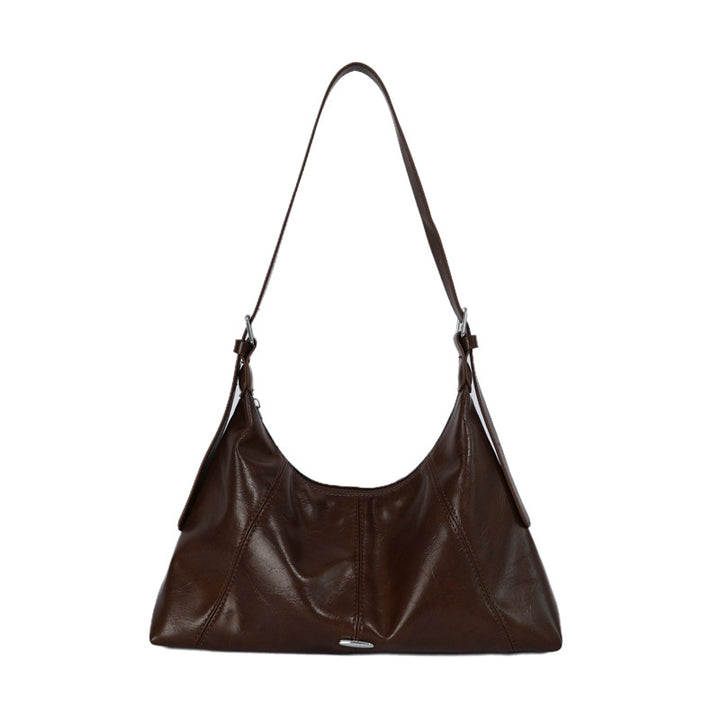 Luxurious Soft Leather Shoulder Bag Bowlift