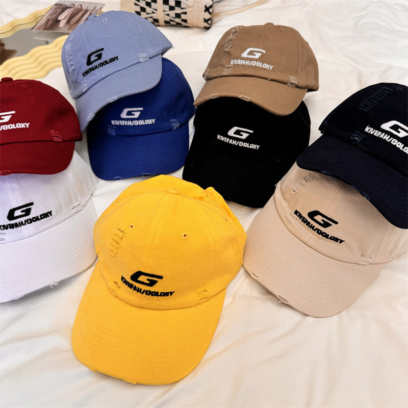 Men's Distressed Casual Baseball Cap Bowlift
