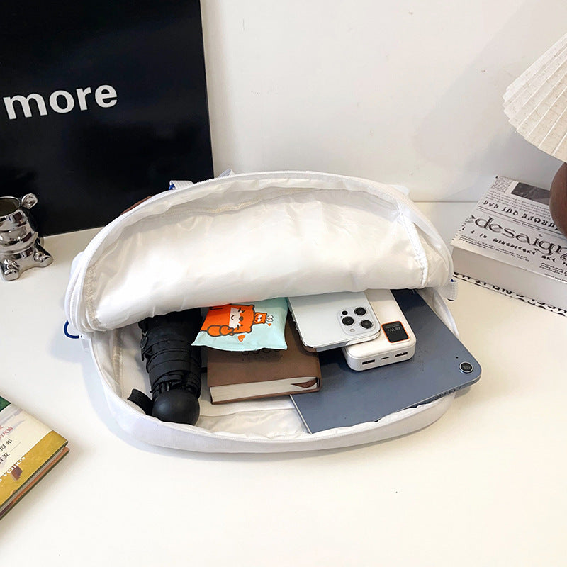 Plush backpack with clear window Bowlift