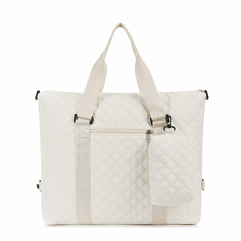 Multi-Functional Quilted Travel Duffle Bag Bowlift