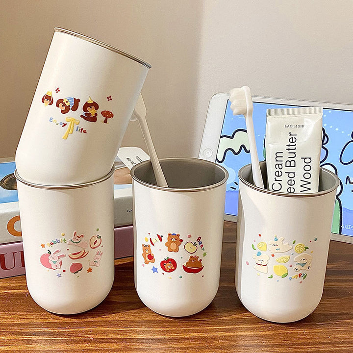 Stainless steel cup with funny animal design Bowlift