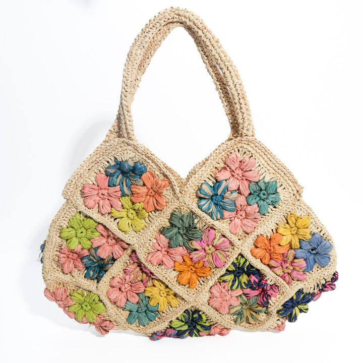 Handcrafted crossbody bag with floral decorative embroidery Bowlift