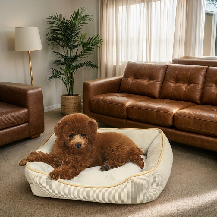 Cozy Corduroy Dog Bed