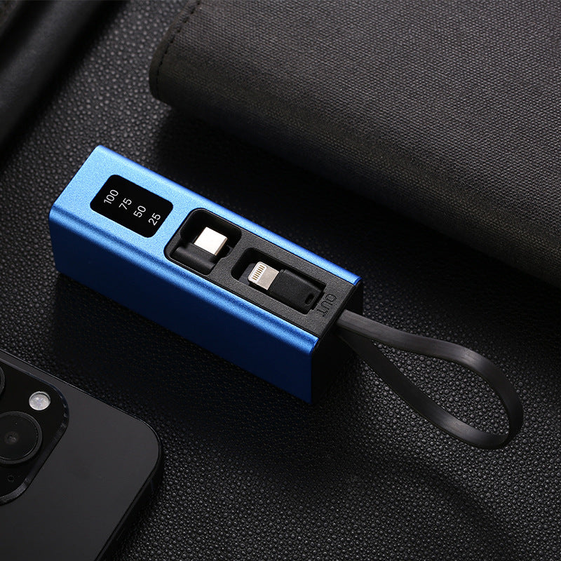 Multifunctional charger with integrated USB cable and LED display Bowlift