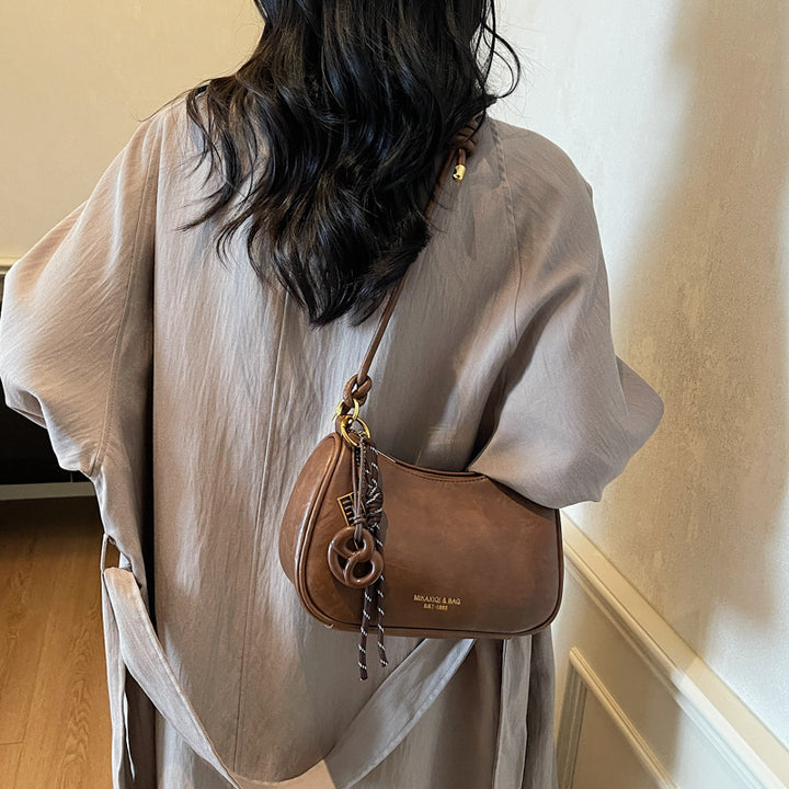 Chic Leather Shoulder Bag Bowlift