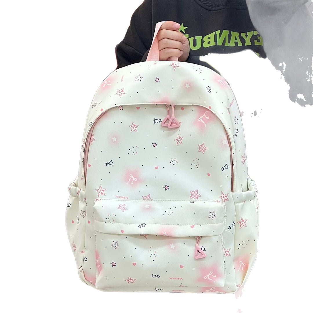Star-Patterned Lightweight Backpack Bowlift