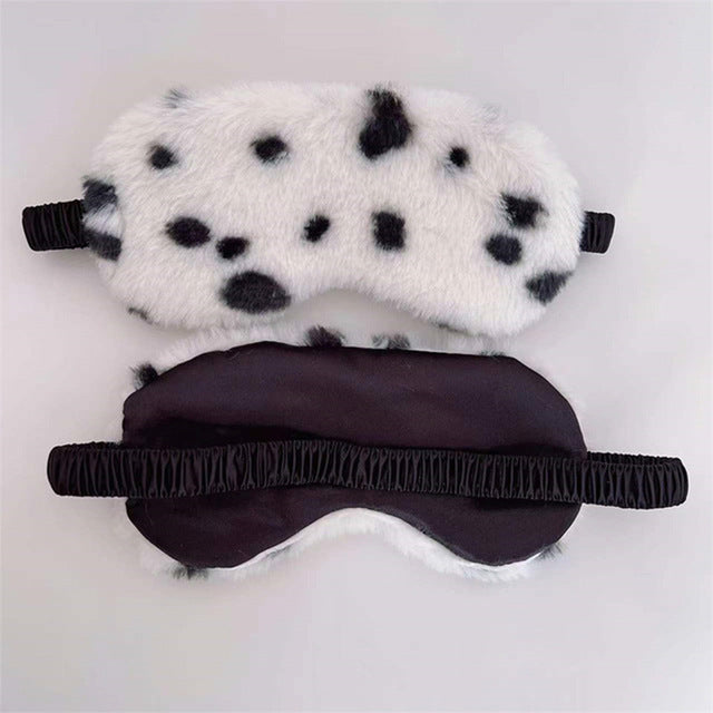 Women's soft plush sleep mask with ergonomic padding and elastic comfort band Bowlift