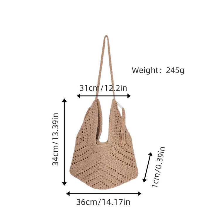 Handcrafted net tote bag Bowlift