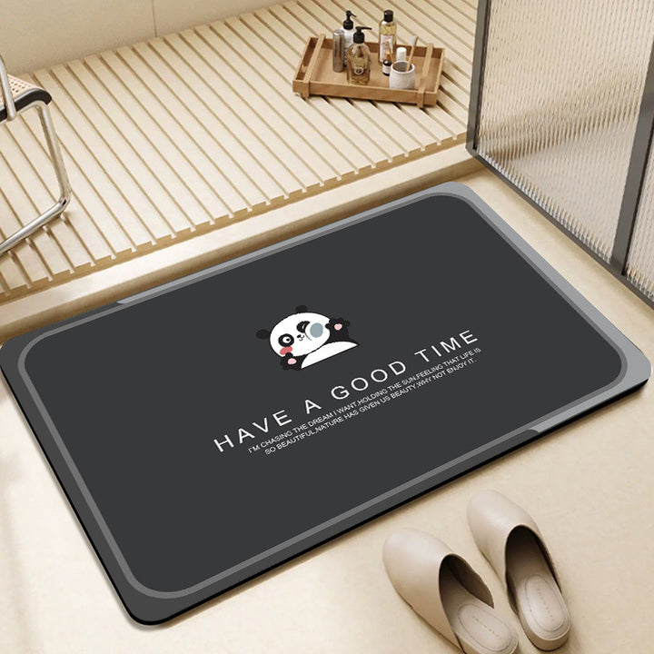 Cute Bunny-Themed Bathroom Mat Bowlift
