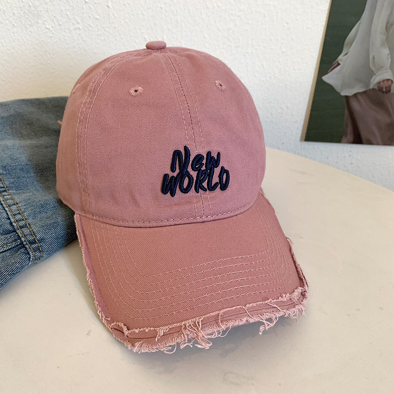 Unisex Distressed Signature Baseball Cap Bowlift