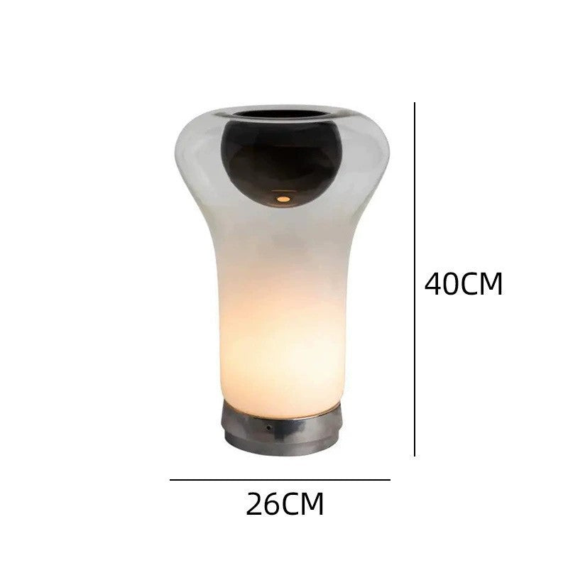 Modern Glass Accent Table Lamp