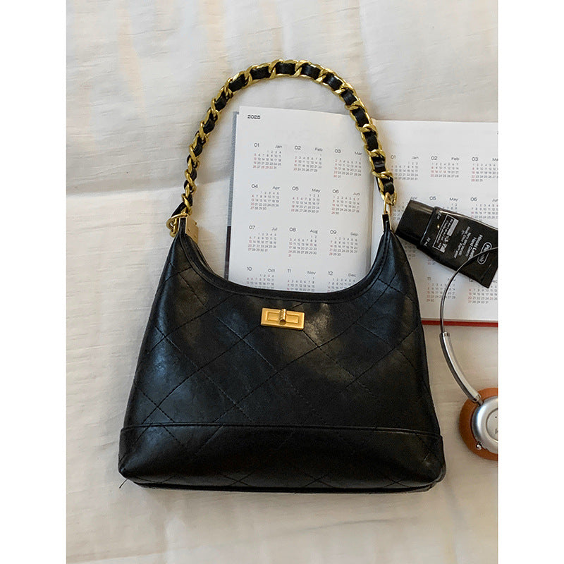 Quilted Suede Hobo Handbag Bowlift