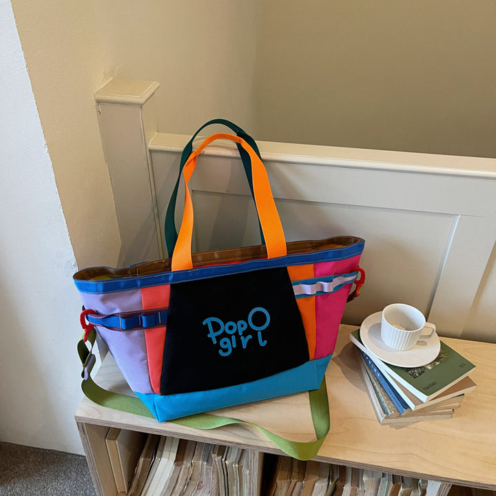 Colorful Multi-Compartment Tote