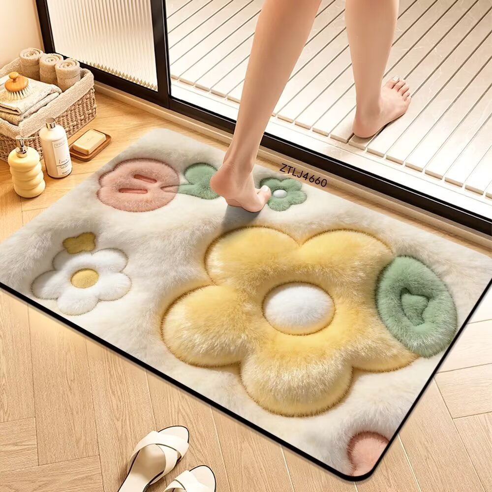 Plush Money-Themed Bath Mat Bowlift