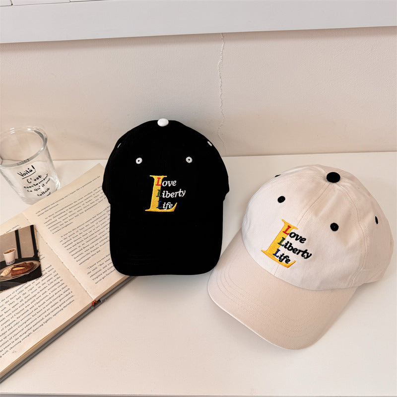Women's Cotton Adjustable Embroidered Baseball Cap Bowlift