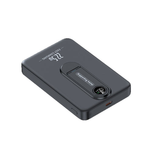Portable Qi charging power bank with integrated fast charging function and digital display Bowlift
