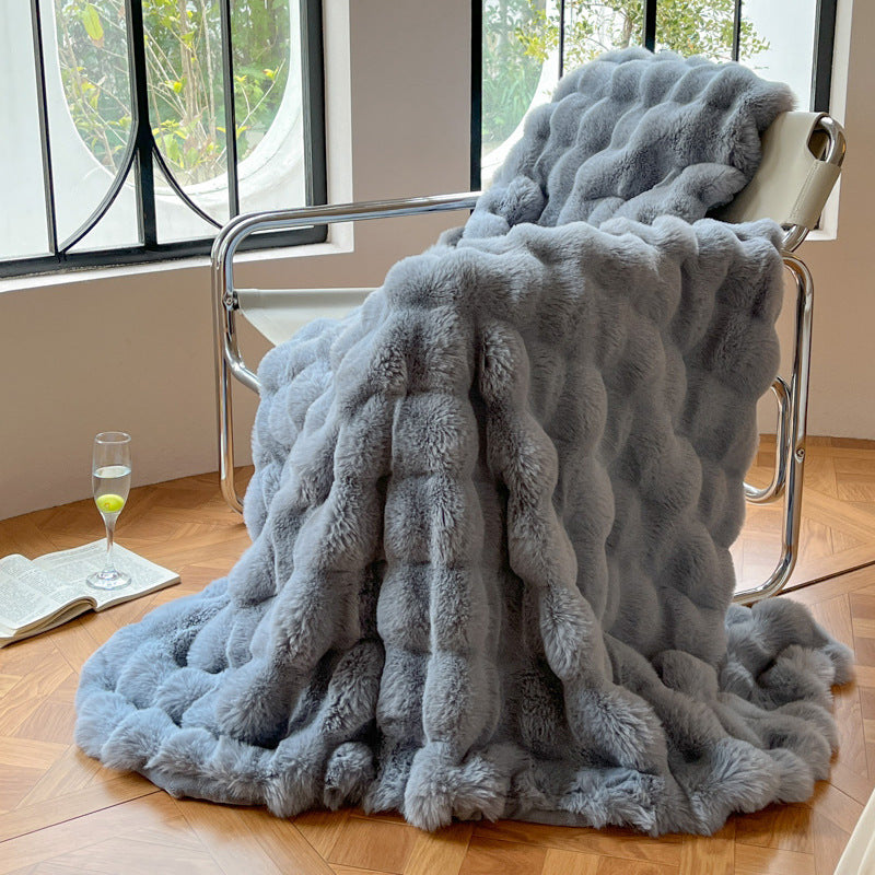 Luxurious Textured Soft Throw Blanket Bowlift