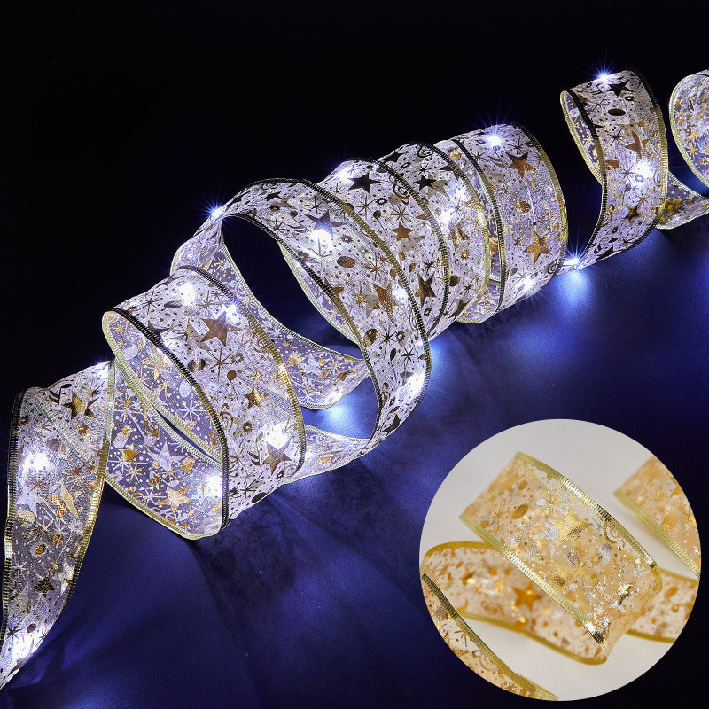LED Decorative Ribbon with Festive Design Bowlift