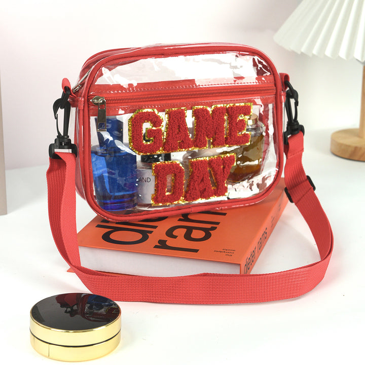 Sporty shoulder bag with transparent front Bowlift