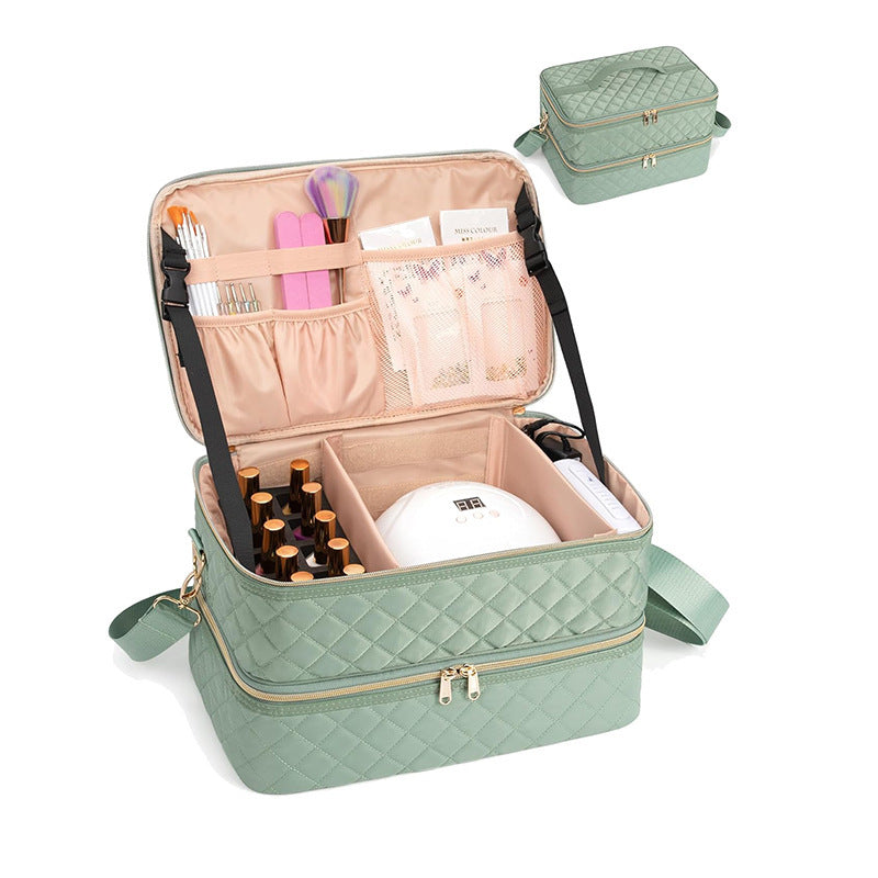 Cosmetic Organizer Bag with Structured Compartments Bowlift