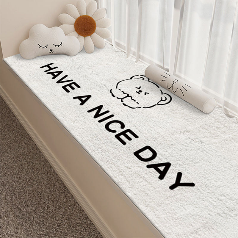 Cute Cat-Themed Plush Bath Mat Bowlift