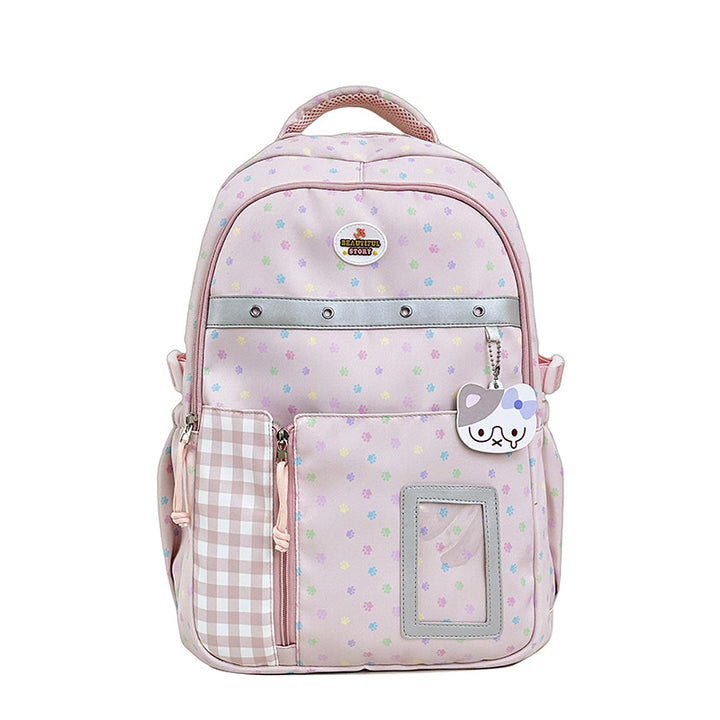 Floral Patterned Multi-Pocket Backpack Bowlift