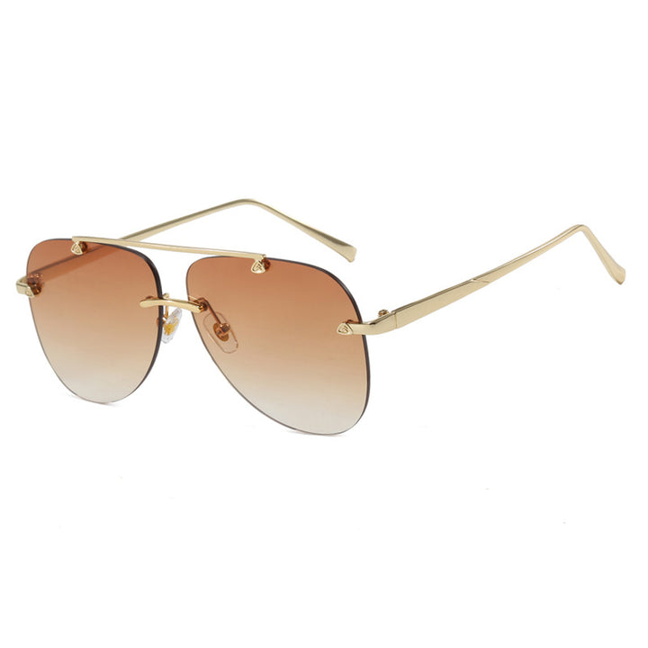 Women's elegant pilot sunglasses with UV protection and reflective lenses Bowlift