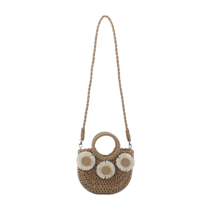 Handwoven shoulder bag with decorative elements Bowlift