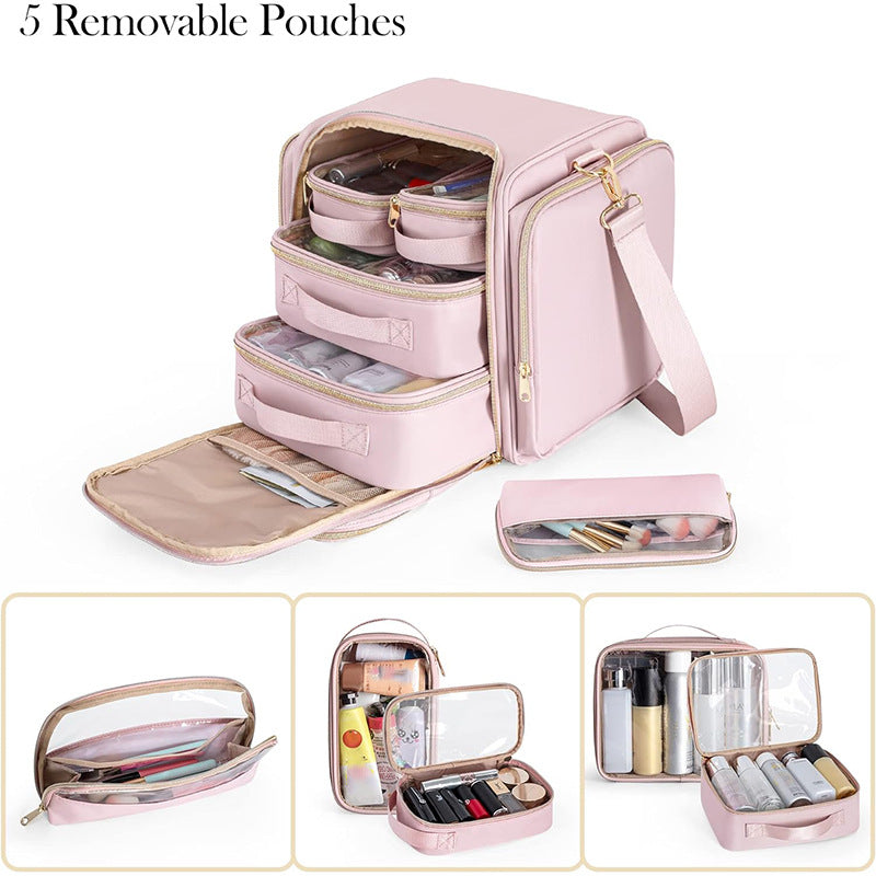 Cosmetic bag with multiple compartments Bowlift