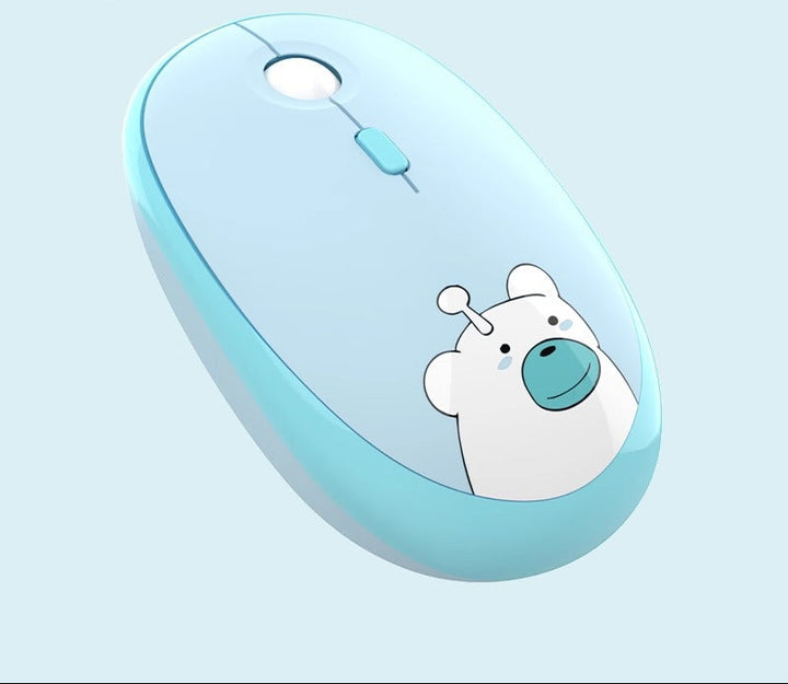 Cute Cartoon Wireless Mouse Bowlift
