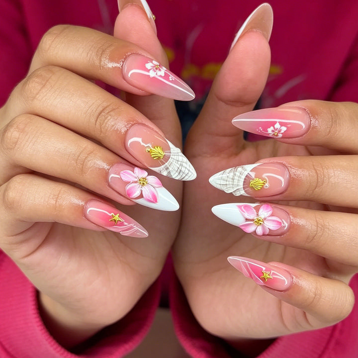 Floral Elegance Nail Decoration Bowlift