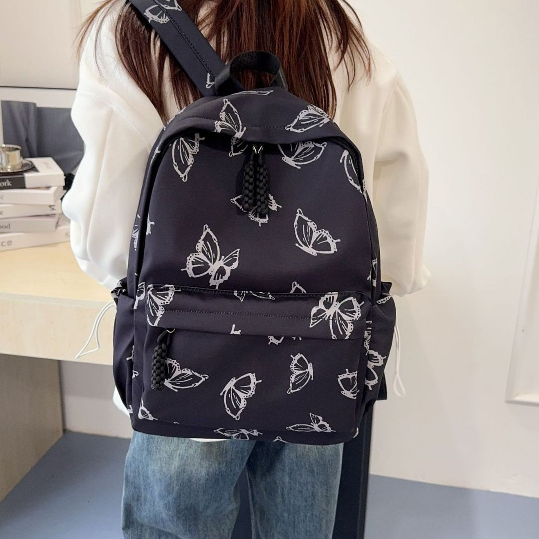 Backpack with Playful Butterfly Design Bowlift