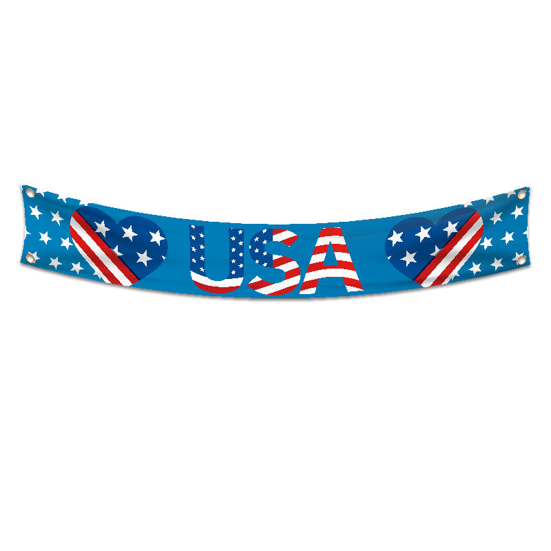 Unisex garden banner with patriotic design by Bowlift