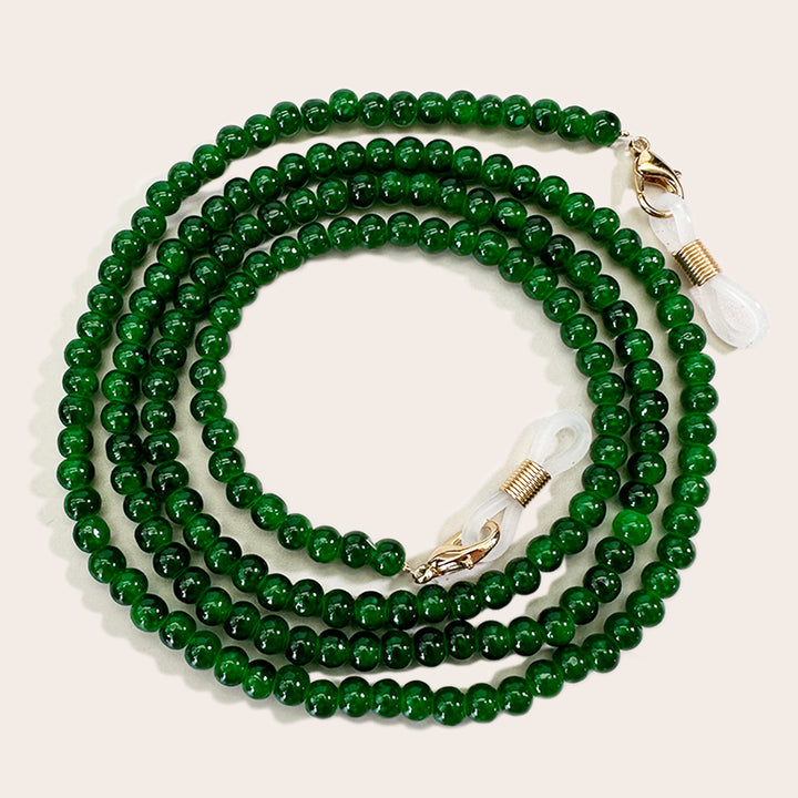 Elegant Beaded Eyewear Retainer Chain Bowlift